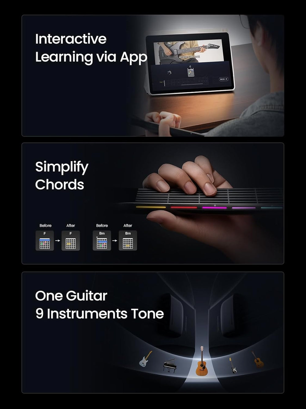 Portable Smart Silicone-String Guitar
